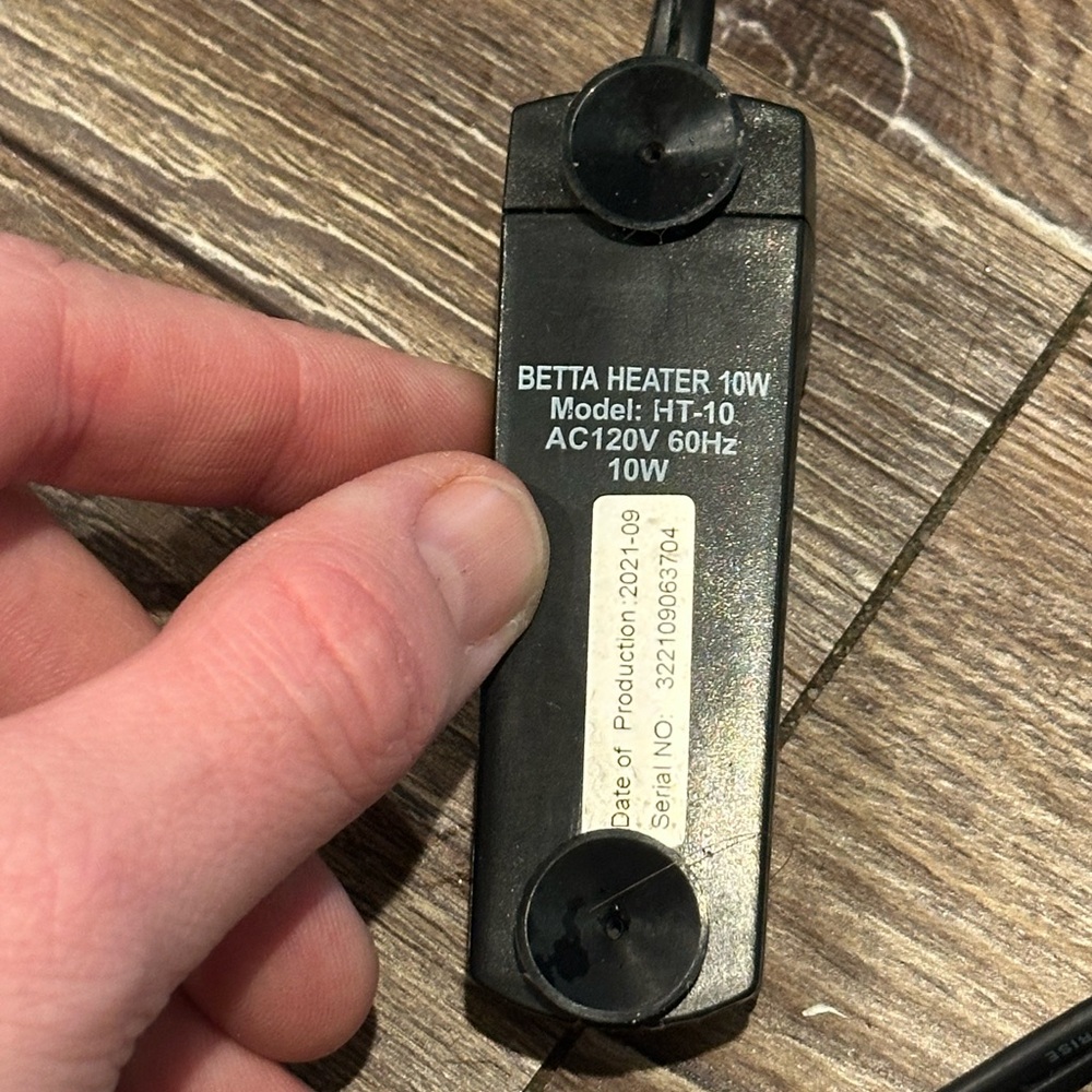 Betta Fish Heater 10W Black